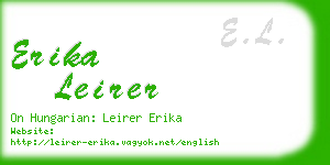 erika leirer business card